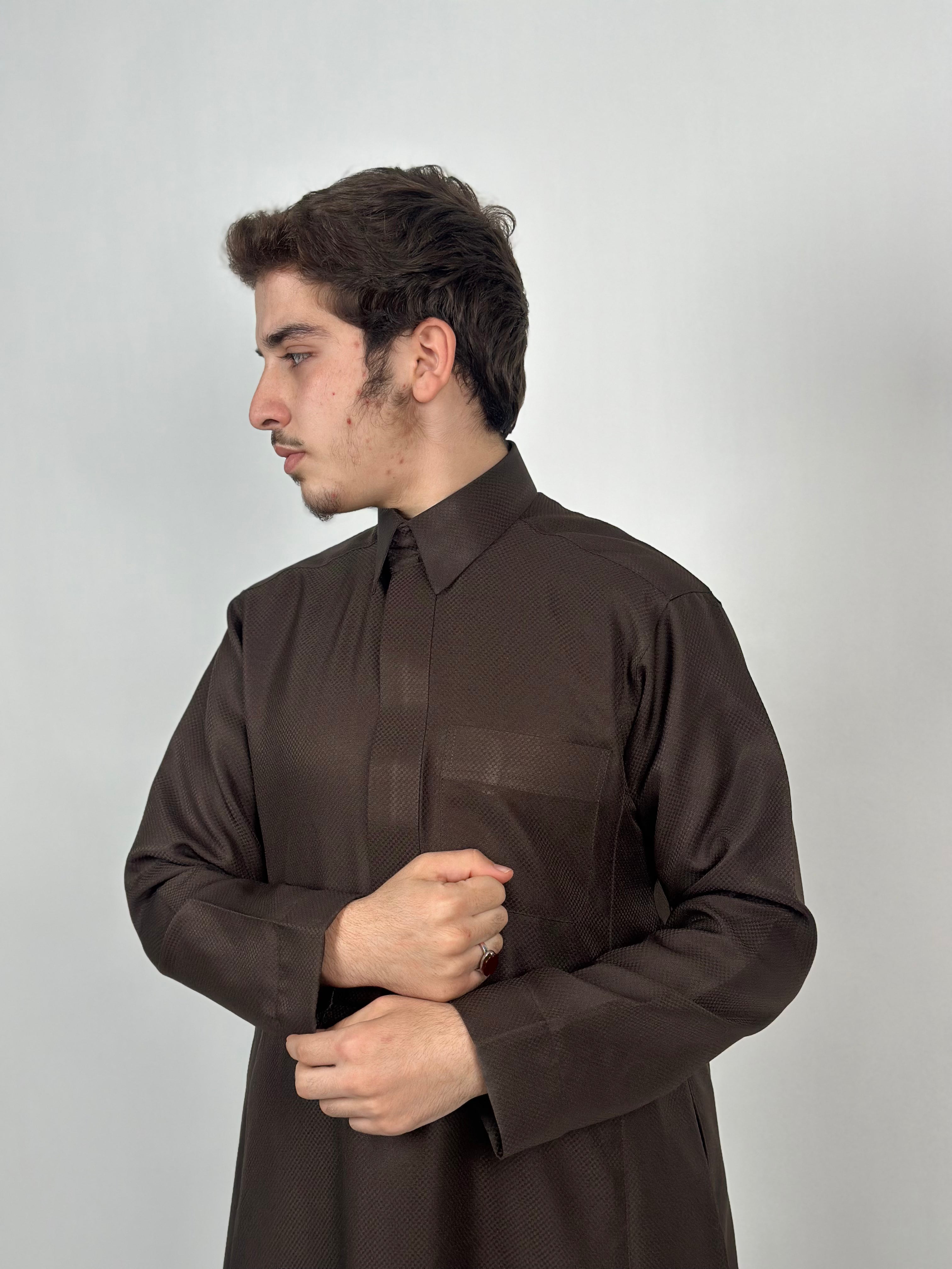 ثوب رمح | البني القاتم خلية النحل